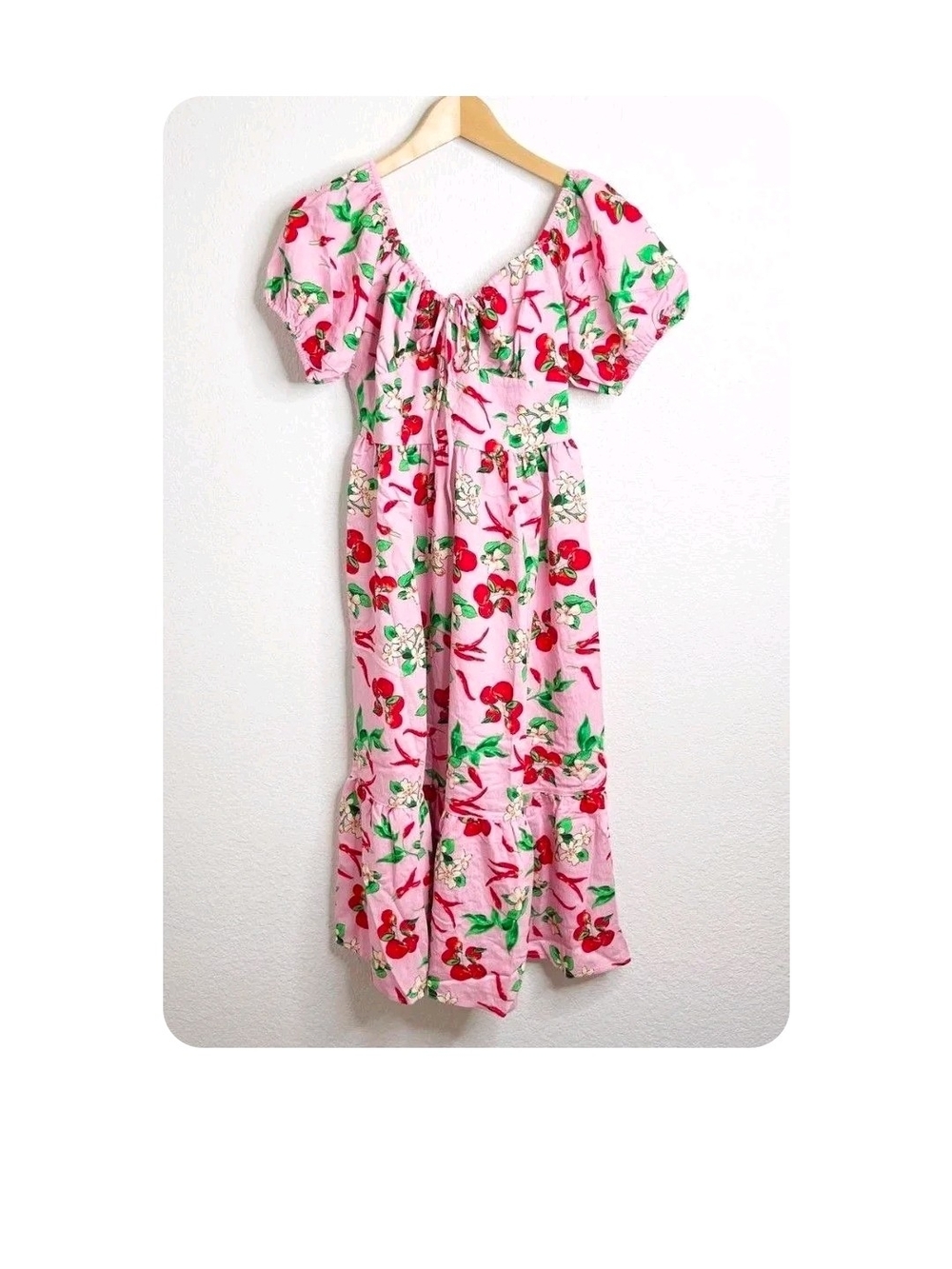NWT Umgee Cherry Print Dress | Size Small | P2P 19, Cottagecore